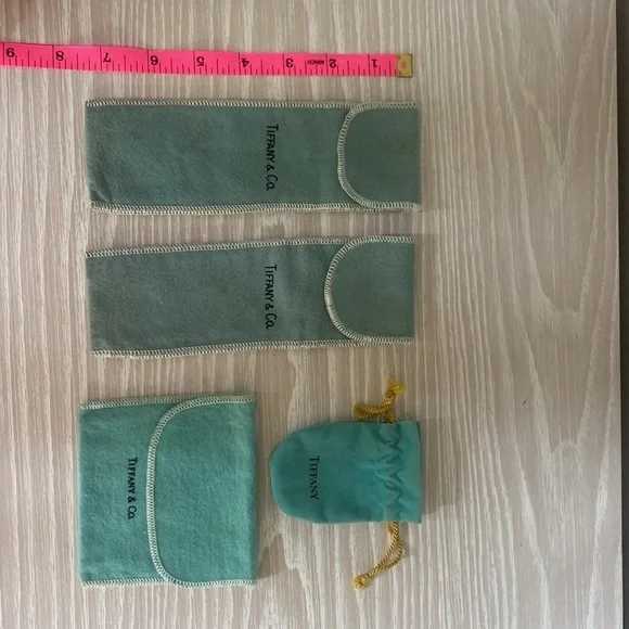 Tiffany & Co. Felt Group of 4 Jewelry Pouches